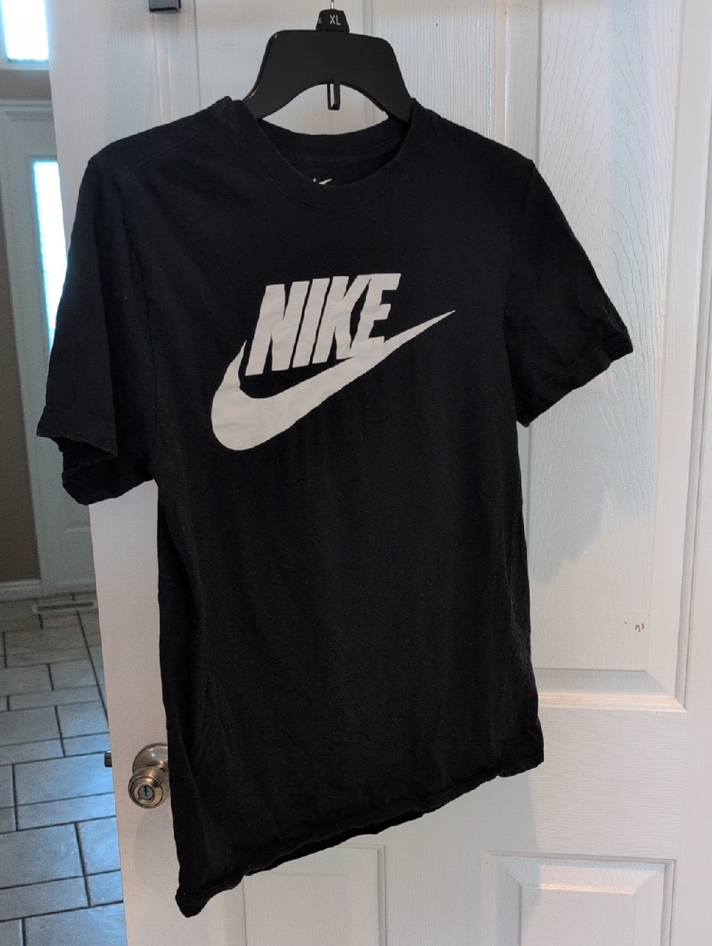 Nike Black Tee with White Nike Swoosh